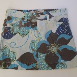 Gap Blue Paisley Mini Skirt Women's Size 6